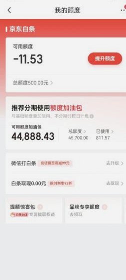 白条加油包有额度却无法使用怎么办？